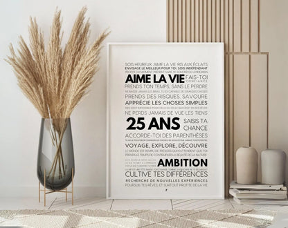 25 ans les mots - Affiche anniversaire FLTMfrance