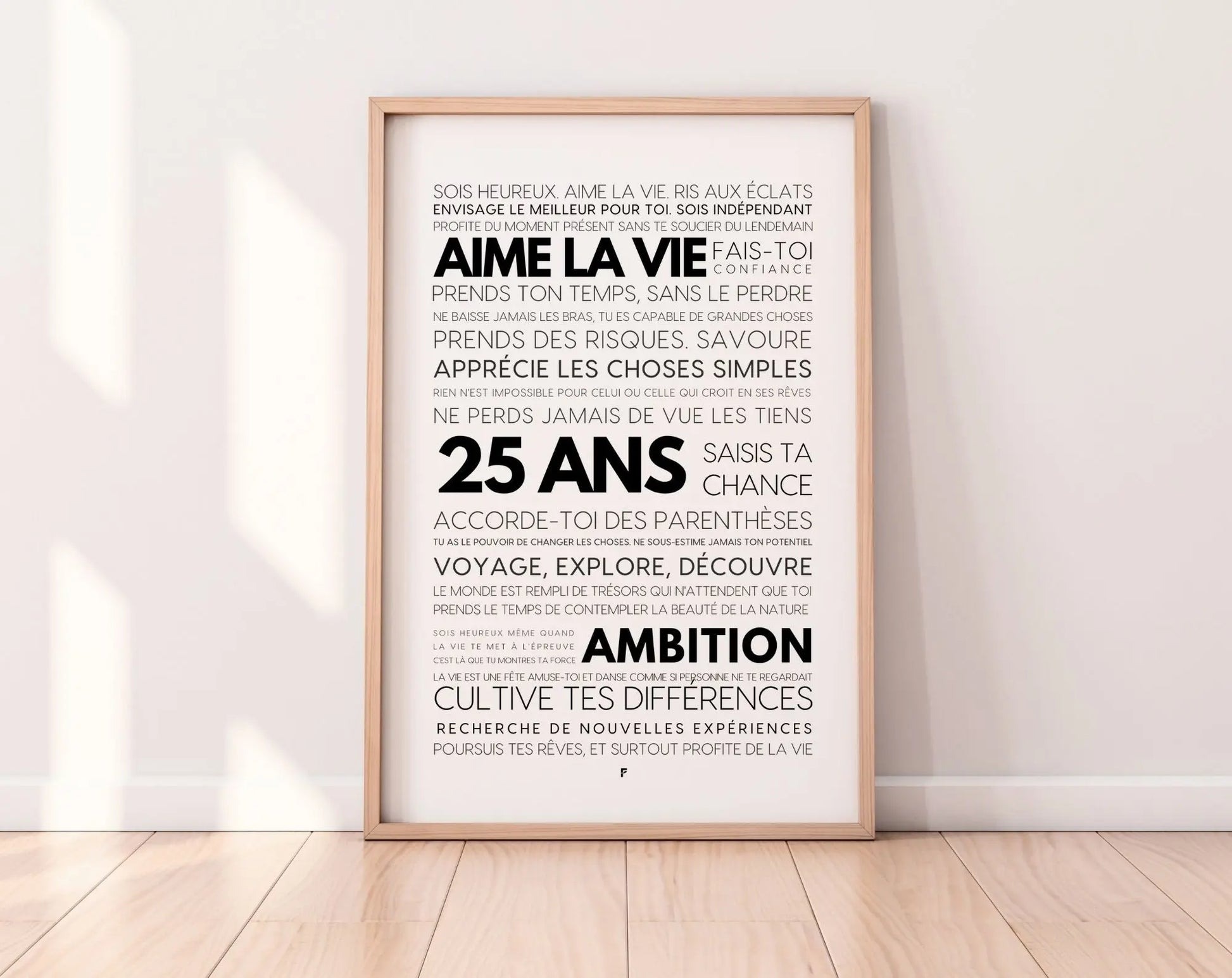 25 ans les mots - Affiche anniversaire FLTMfrance