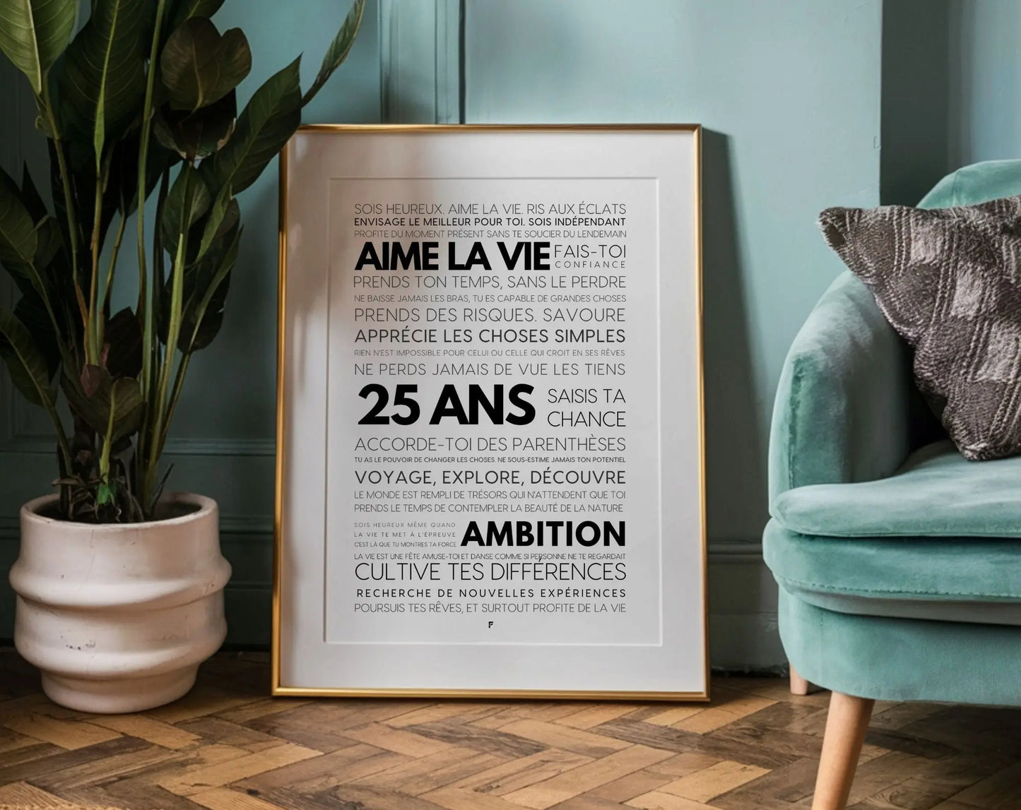 25 ans les mots - Affiche anniversaire FLTMfrance