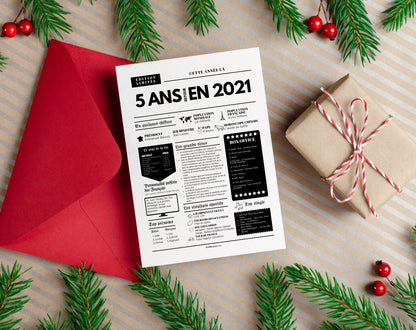 Affiche 5 ans retour en 2021 - Journal de l'année FLTM