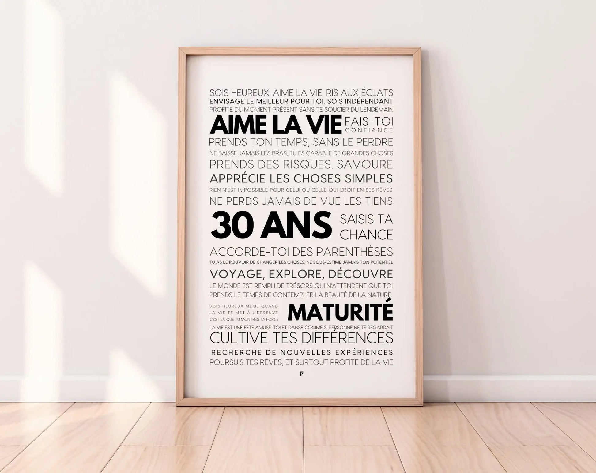 30 ans les mots - Affiche anniversaire FLTMfrance