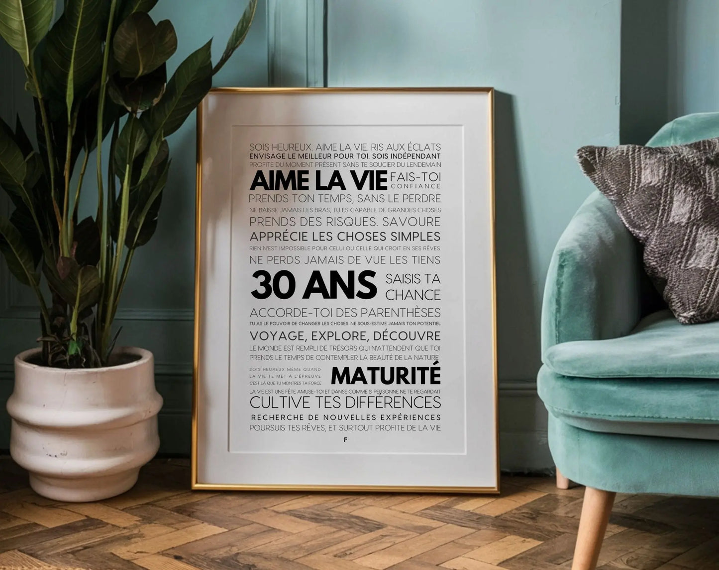 30 ans les mots - Affiche anniversaire FLTMfrance