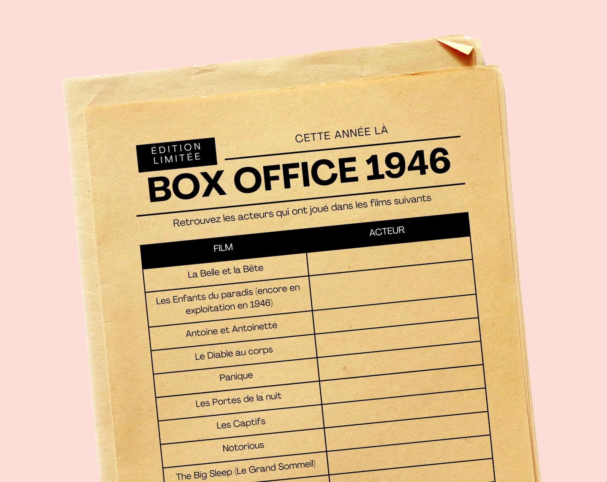 Jeu anniversaire année 1946 - 10 jeux à imprimer pour fêter les 80 ans FLTM