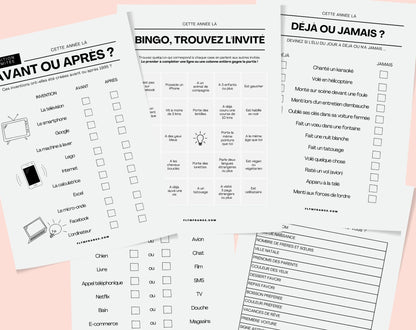 Jeu anniversaire année 1946 - 10 jeux à imprimer pour fêter les 80 ans FLTM