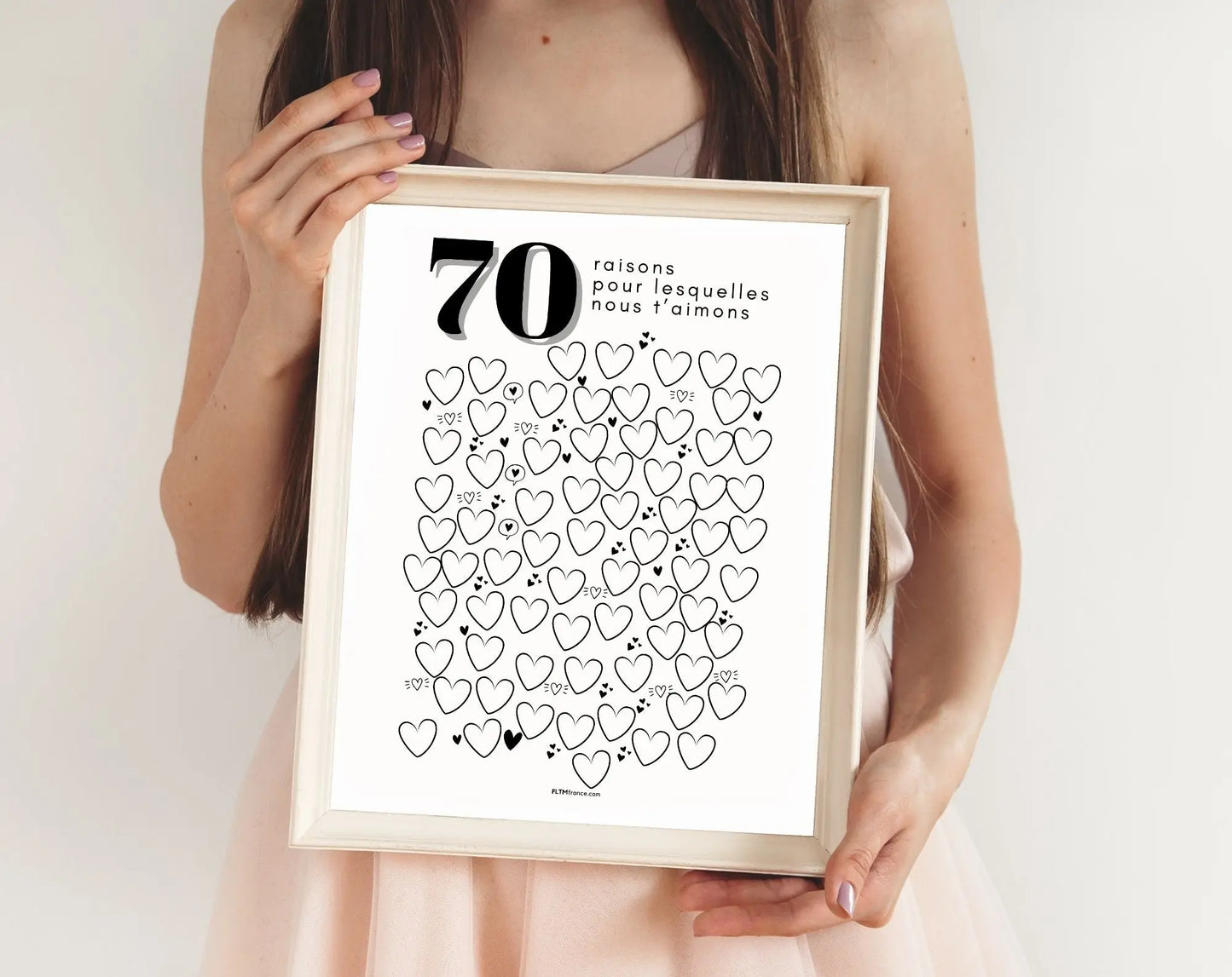 Affiche 70 raisons pour lesquelles nous t’aimons - Livre d'or 70 ans FLTMfrance