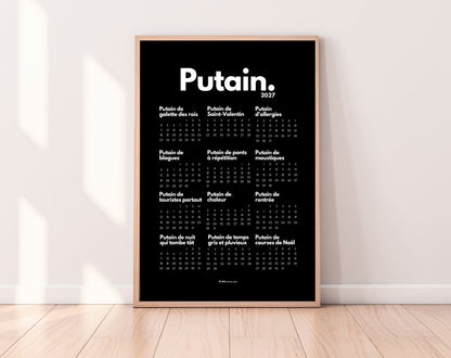 Calendrier humour 2027 personnalisé, idée cadeau Secret Santa à moins de 10 €