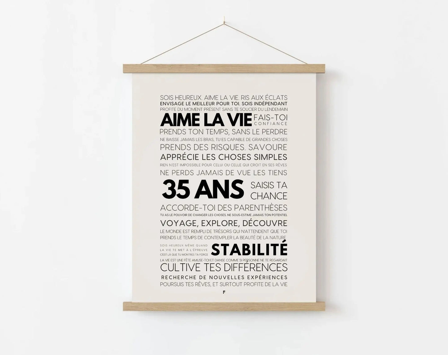 35 ans les mots - Affiche anniversaire FLTMfrance