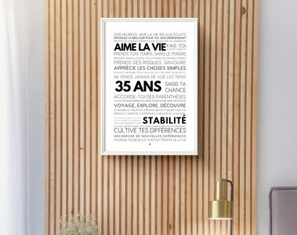 35 ans les mots - Affiche anniversaire FLTMfrance