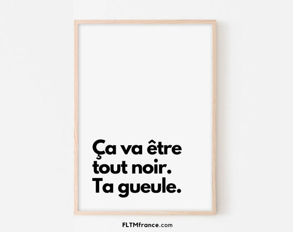 Ça va être tout noir Ta gueule - RRRrrrr!!! - Affiche de film