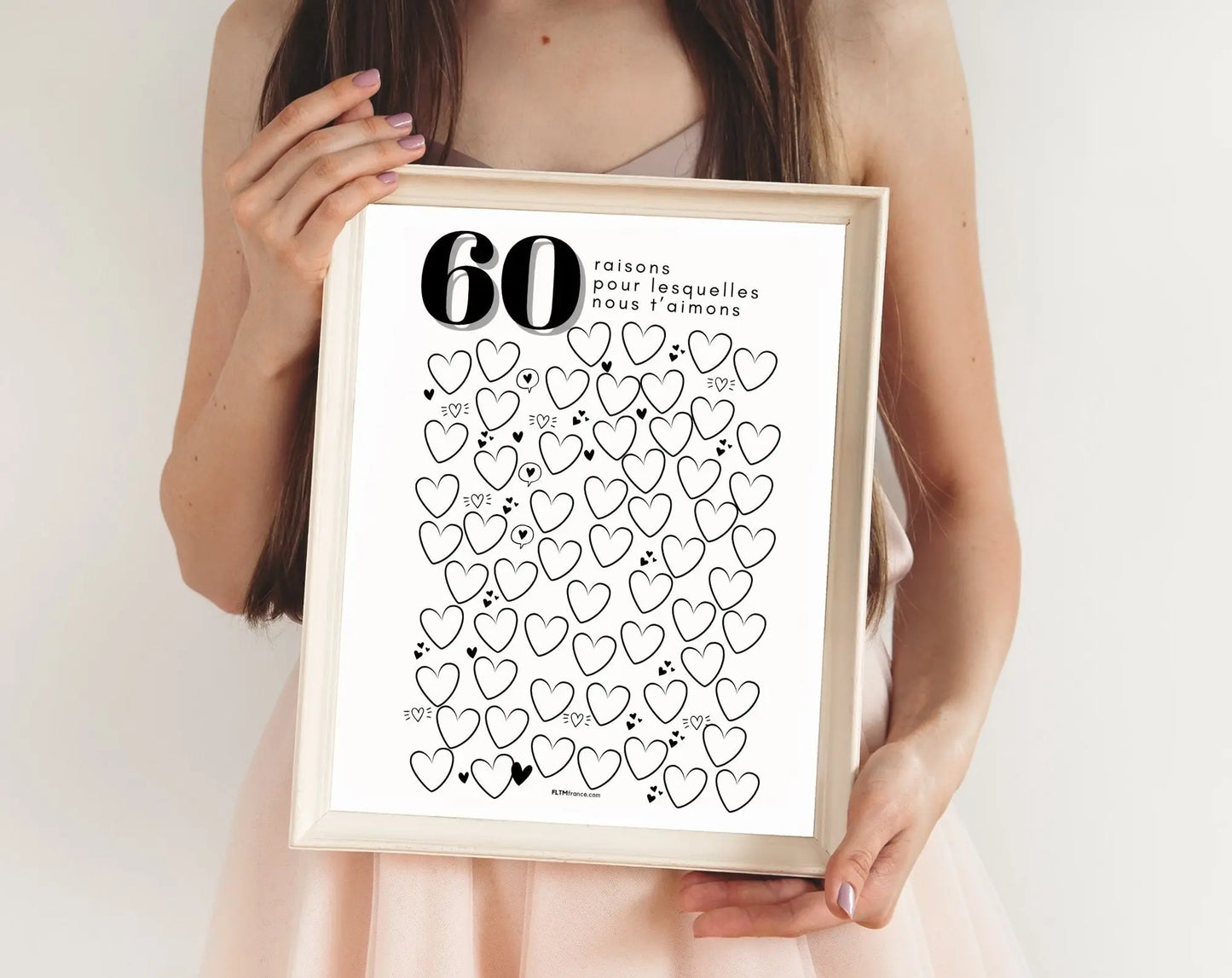 Affiche 60 raisons pour lesquelles nous t’aimons - Livre d'or 60 ans FLTMfrance