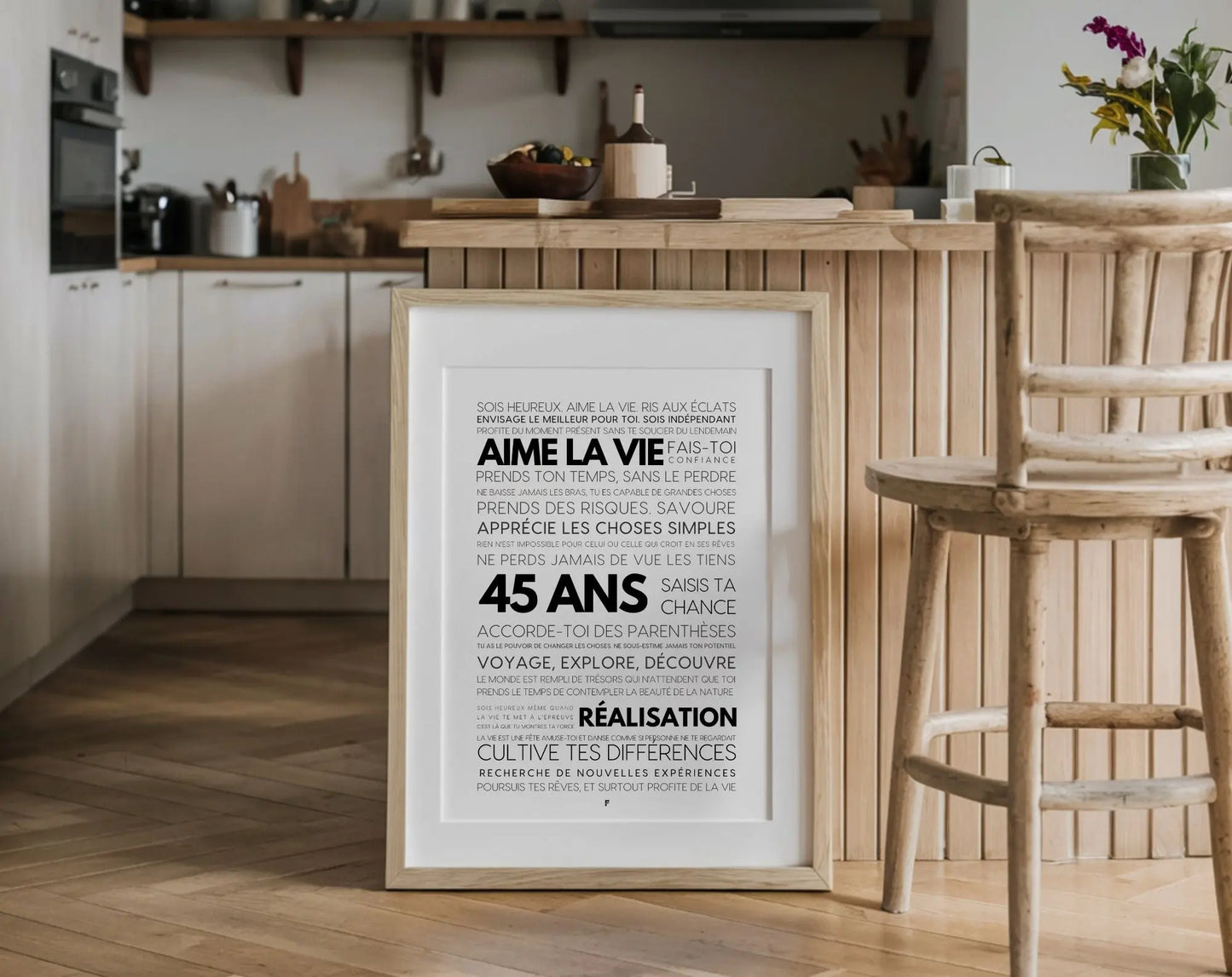 45 ans les mots - Affiche anniversaire FLTMfrance