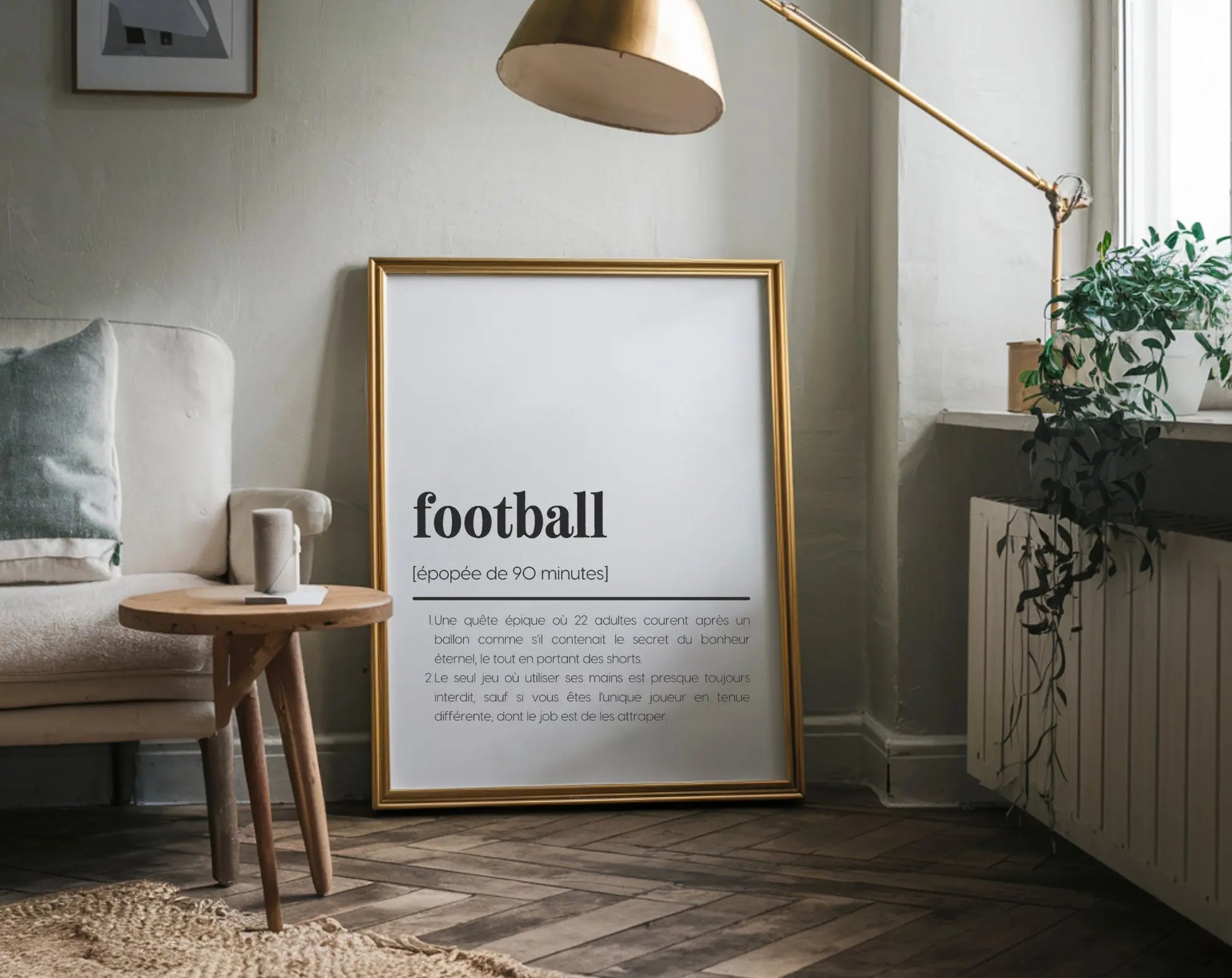 Affiche définition football - Affiche définition humour sport - FLTMfrance
