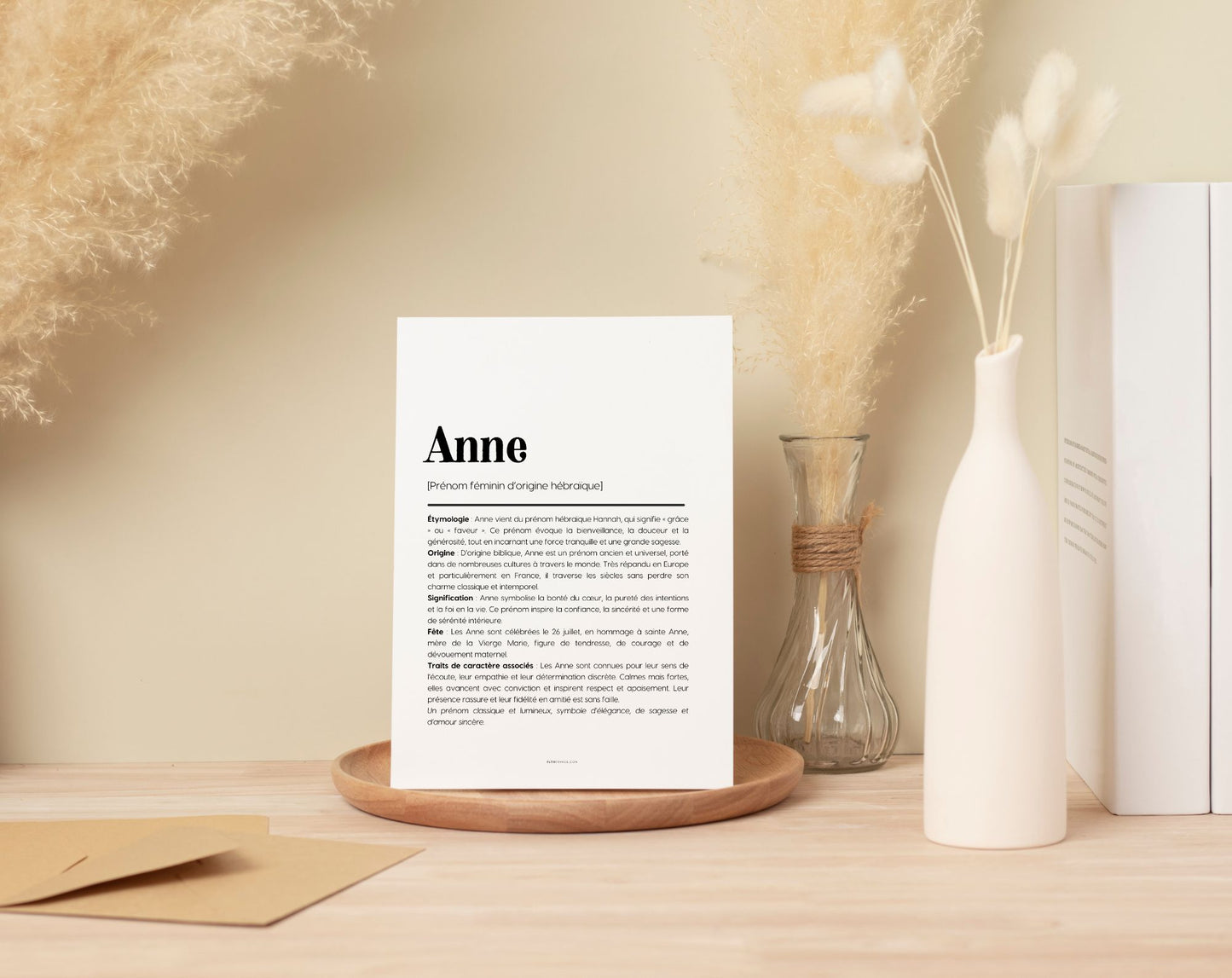 Affiche prénom Anne à imprimer FLTM