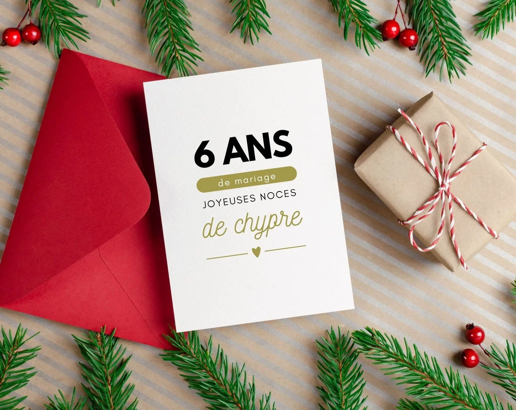 6 ans de Affiche Noces de chypre - Cadeau anniversaire de – FLTM