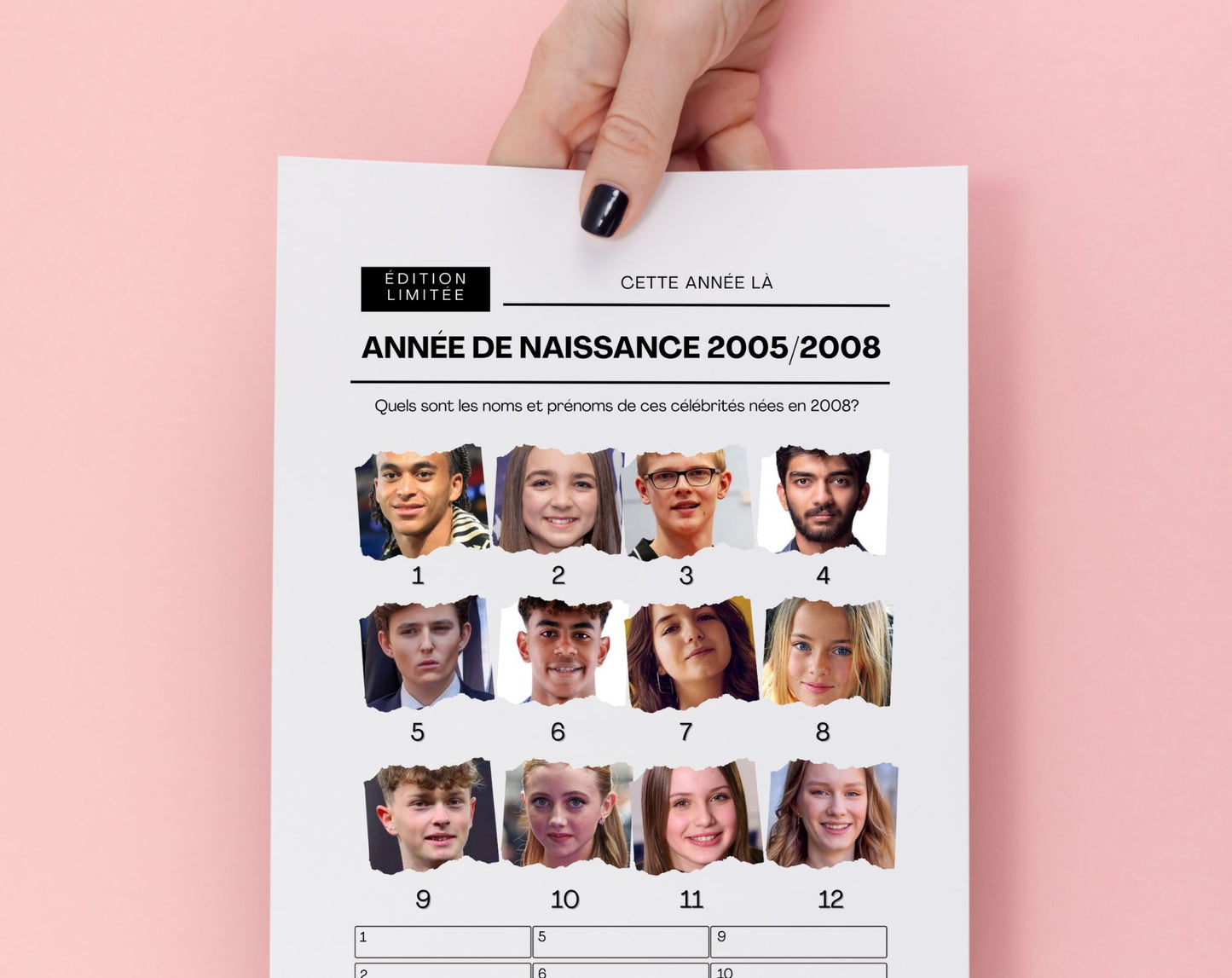 Jeu anniversaire année 2008 - 10 jeux à imprimer pour fêter les 18 ans FLTM