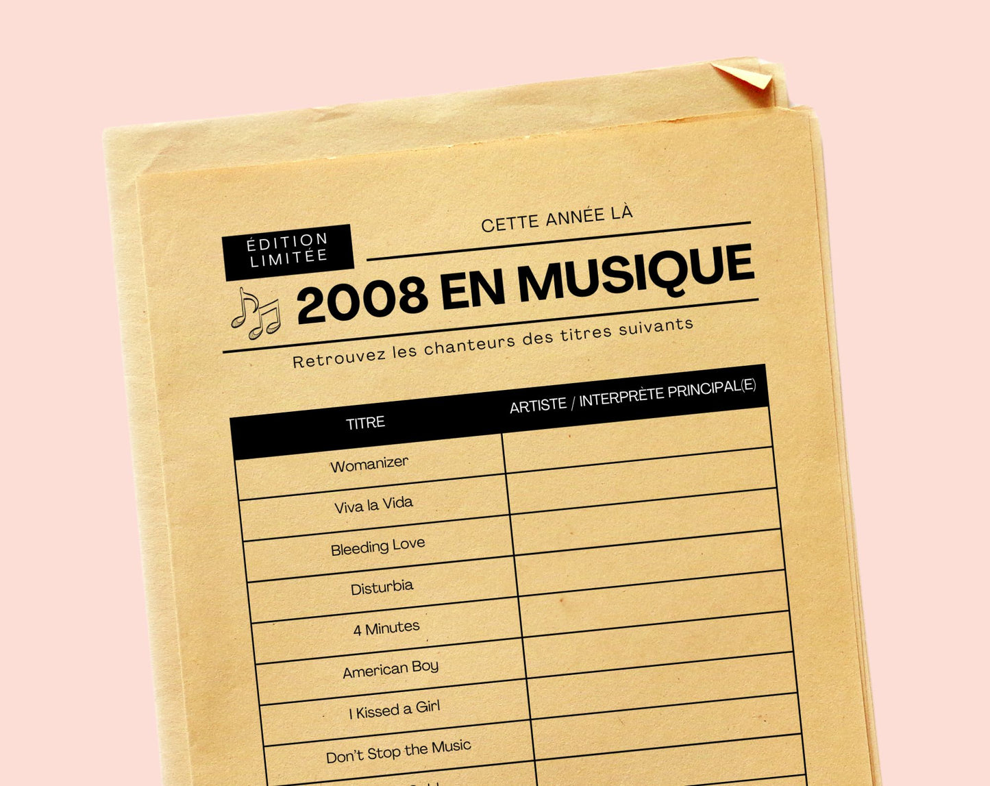 Jeu anniversaire année 2008 - 10 jeux à imprimer pour fêter les 18 ans FLTM