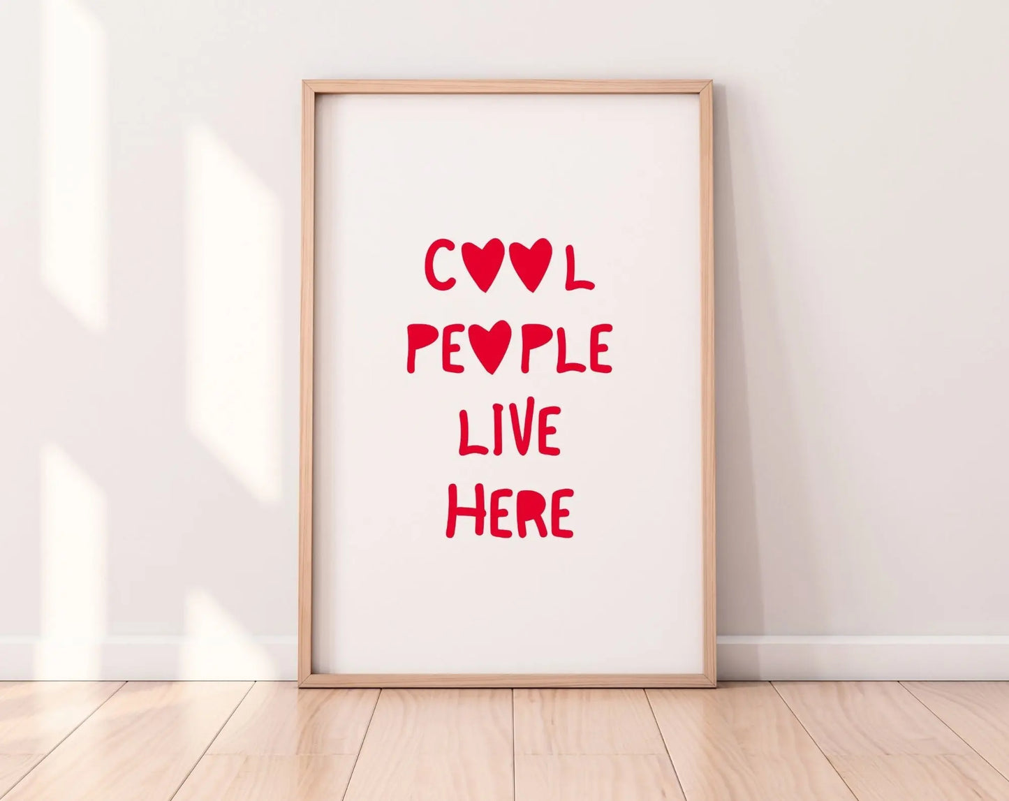 Affiche Cool people live here - FLTMfrance