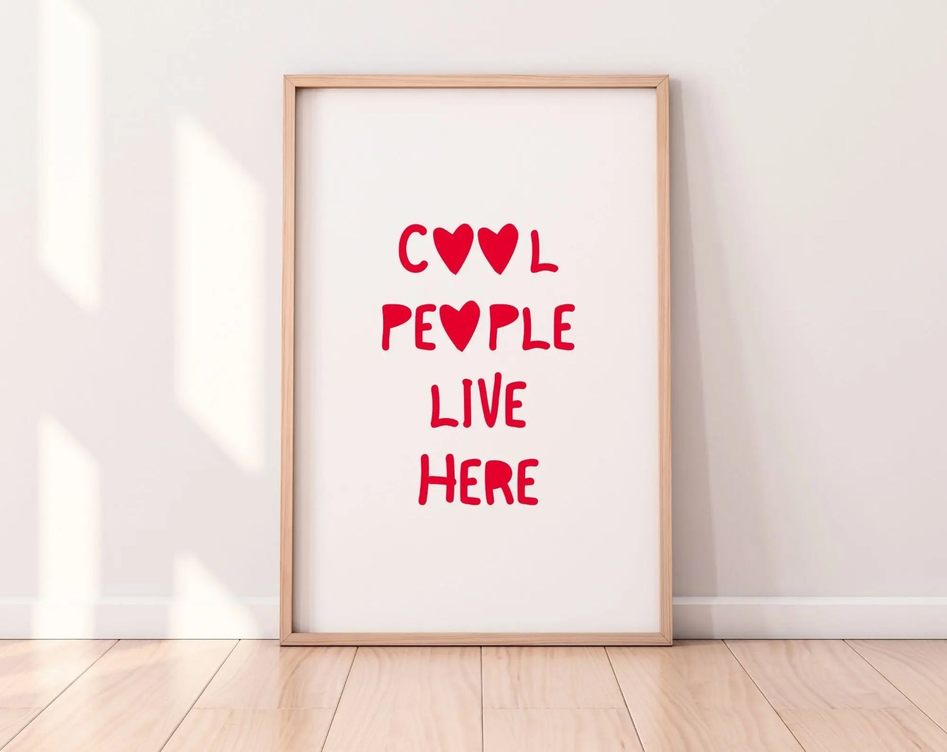 Affiche Cool people live here - FLTMfrance