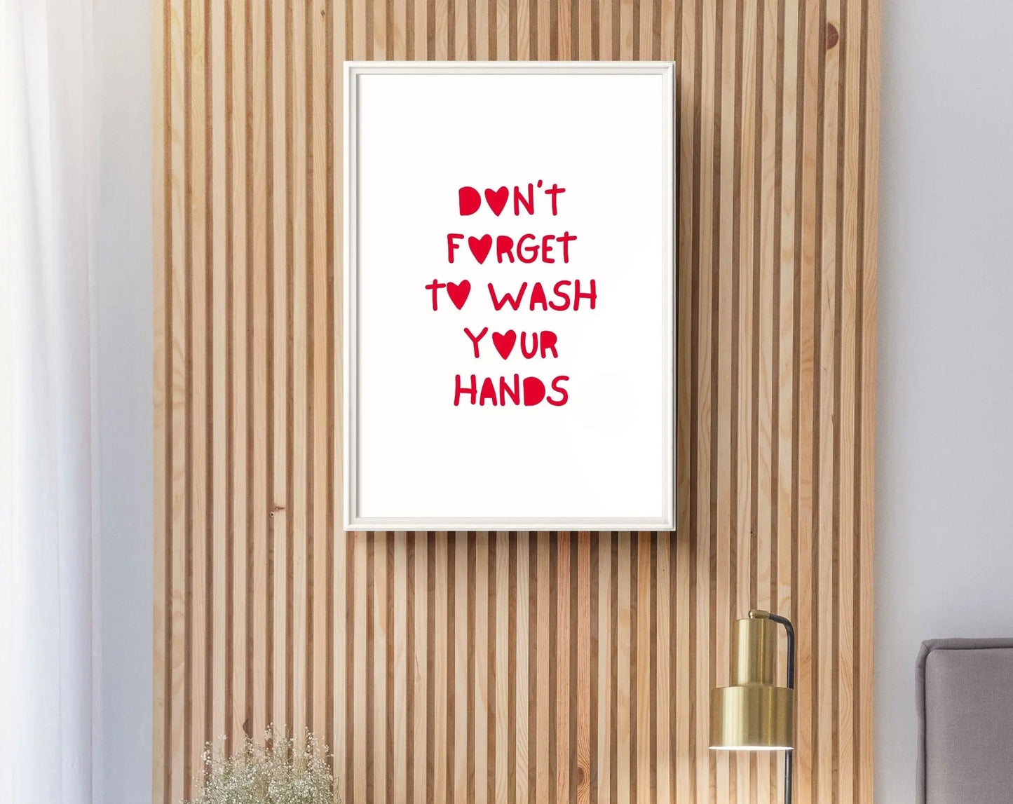 Affiche Don't forget to wash your hands - FLTMfrance