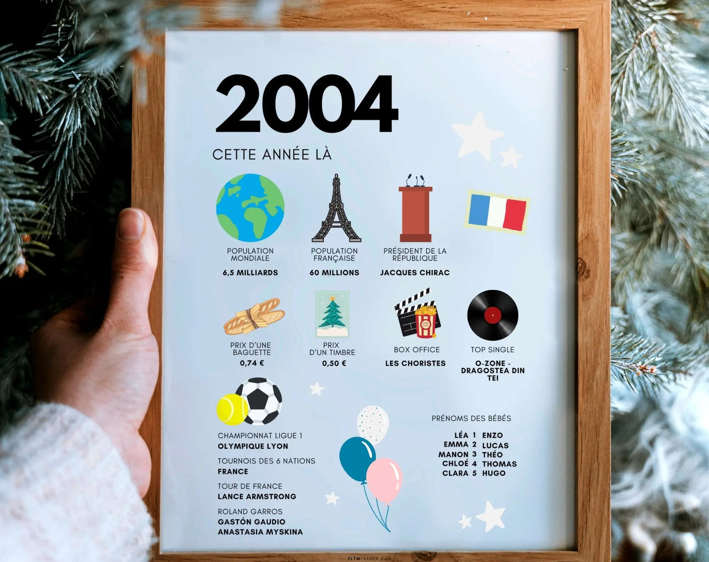 2004 Affiche anniversaire 20 ans - Que s'est-il passé en 2004 ? - FLTMfrance