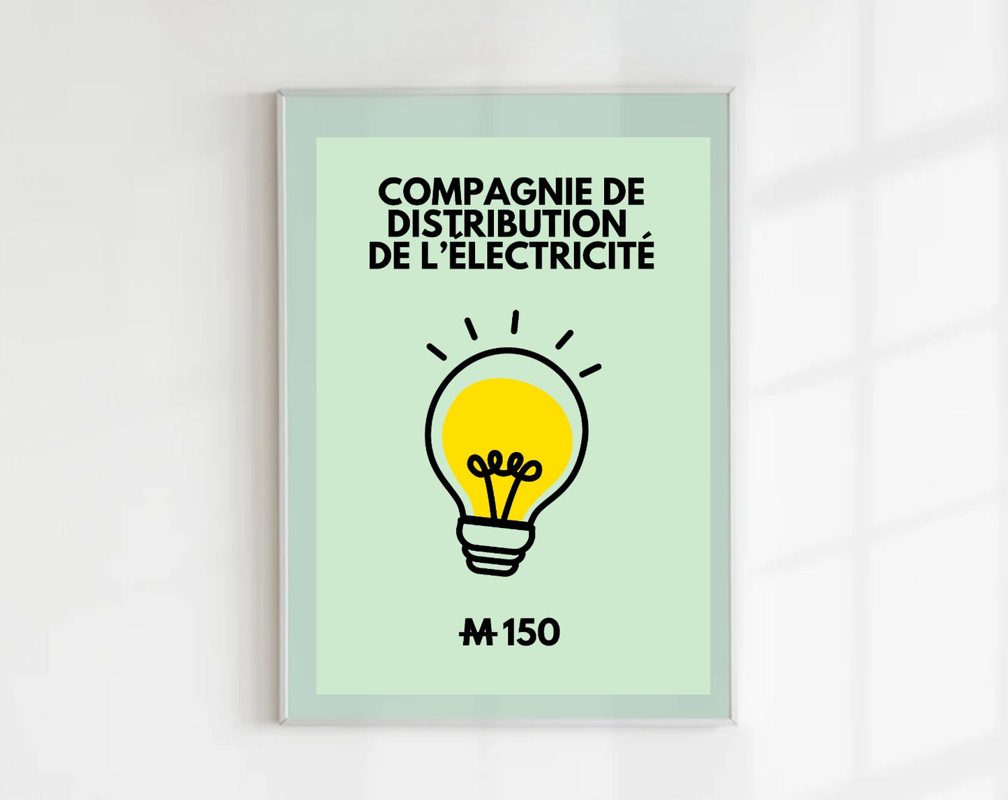 Affiches inspirée du jeu Monopoly FLTMfrance