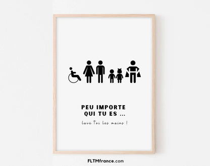 8 affiches toilettes humoristiques - Poster humour WC FLTMfrance