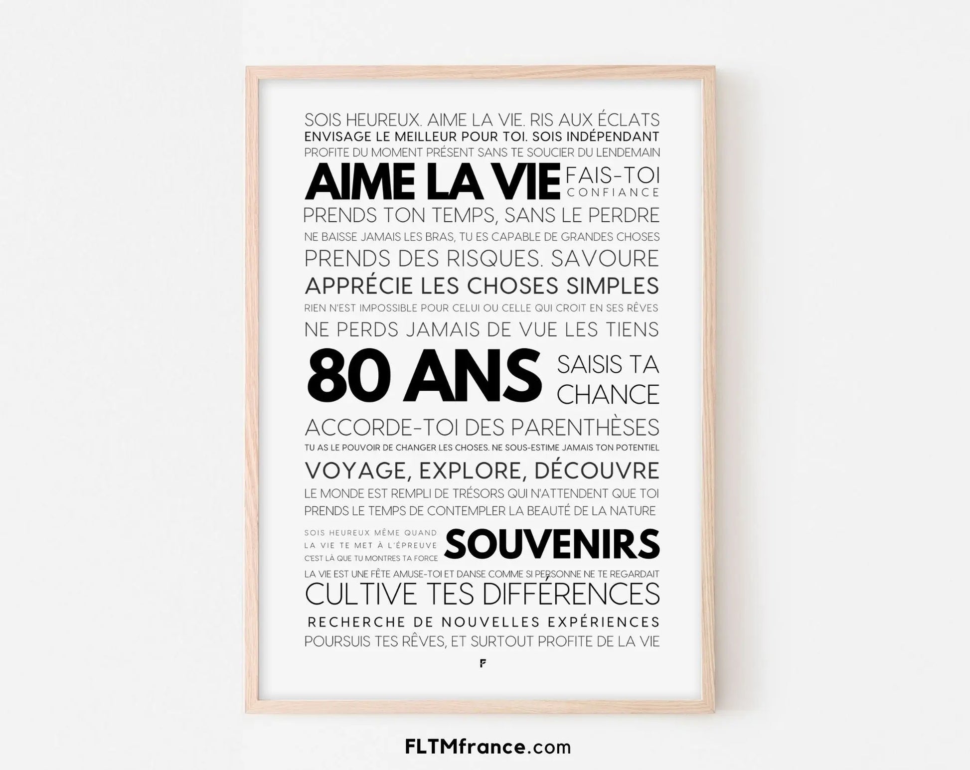 80 ans les mots - Affiche anniversaire FLTMfrance