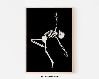 9 affiches de squelettes Halloween - Décoration Halloween FLTMfrance