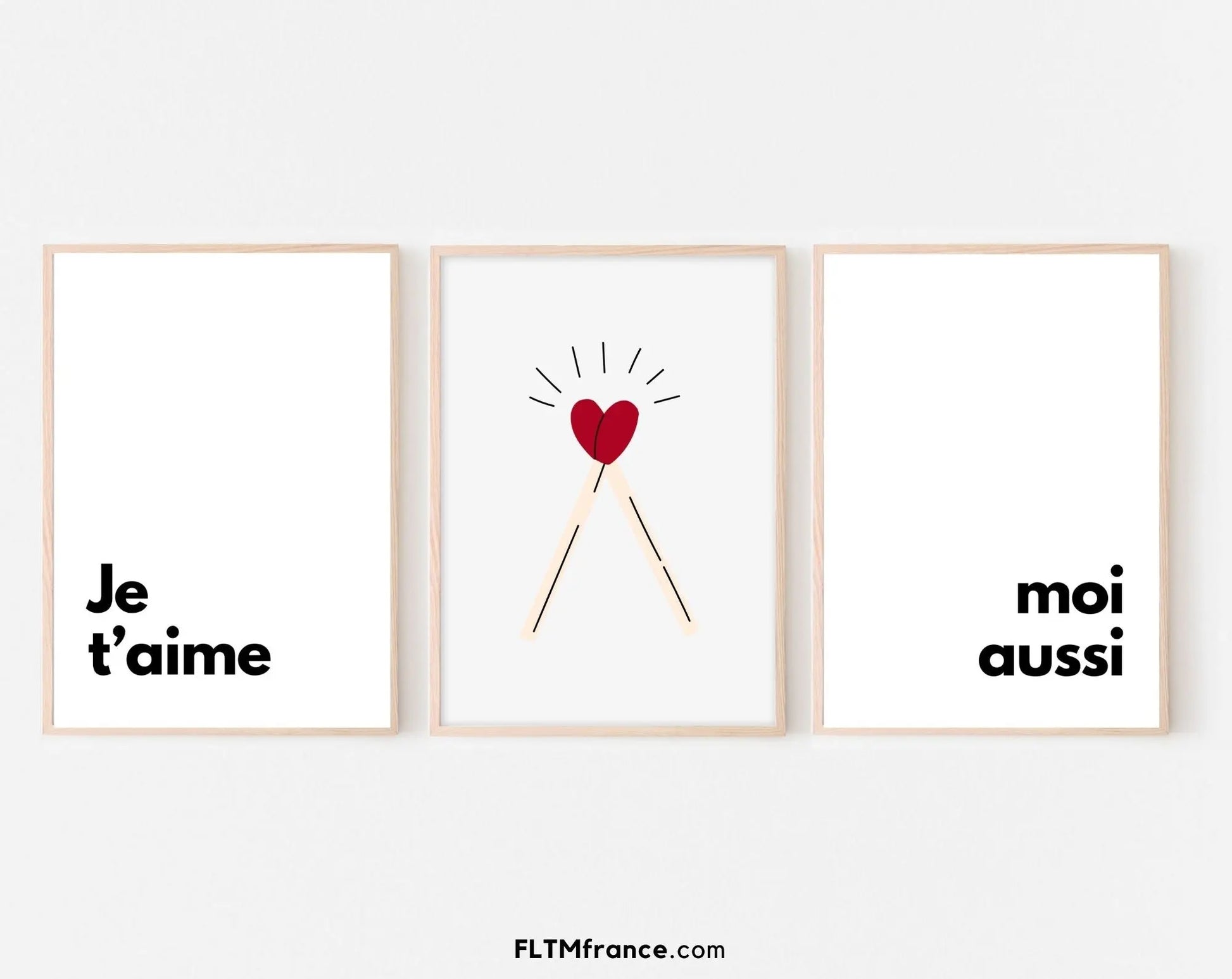 Pack de 9 affiches de la Saint-Valentin - Décoration Saint Valentin FLTMfrance