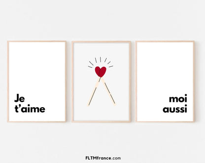 Pack de 9 affiches de la Saint-Valentin - Décoration Saint Valentin FLTMfrance