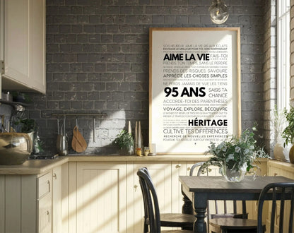 95 ans les mots - Affiche anniversaire FLTMfrance