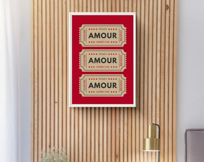 Ticket Mon amour - Affiche Saint-Valentin FLTMfrance