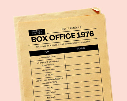 Jeu anniversaire année 1976 - 10 jeux à imprimer pour fêter les 50 ans FLTM