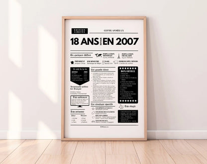 Affiche 18 ans retour en 2006 année de naissance FLTMfrance