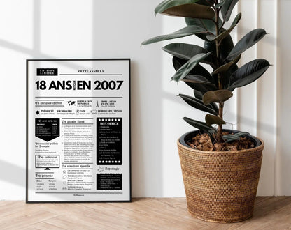 Affiche 18 ans retour en 2006 année de naissance FLTMfrance