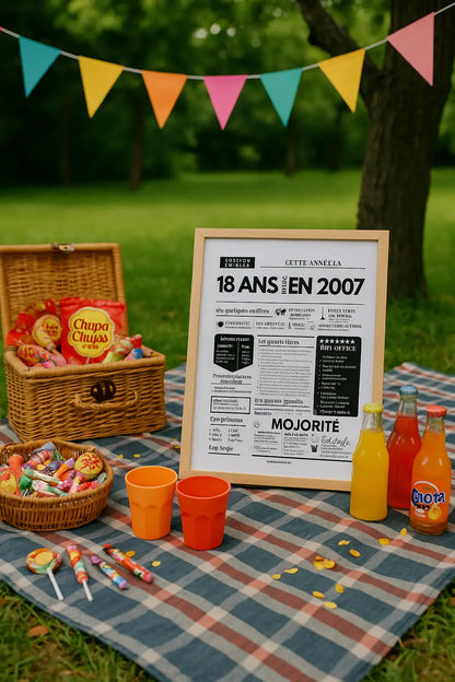 Affiche 18 ans retour en 2007 - Journal de l'année FLTMfrance