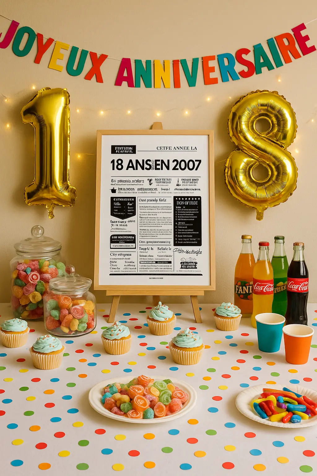 Affiche 18 ans retour en 2007 - Journal de l'année FLTMfrance