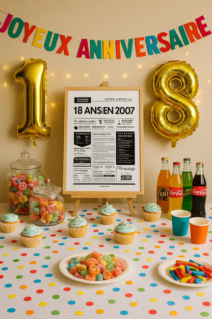 Affiche 18 ans retour en 2007 - Journal de l'année FLTMfrance