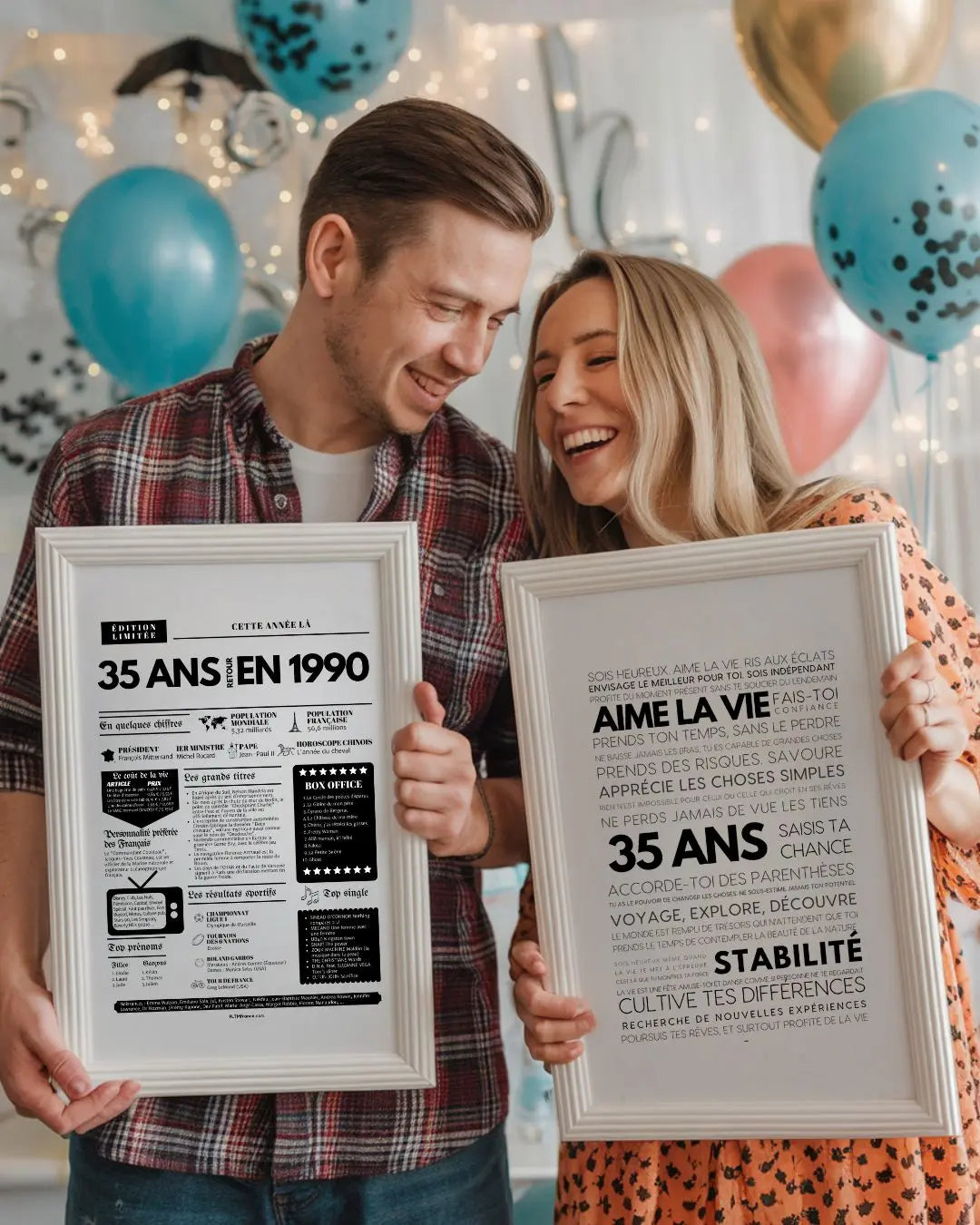 Affiche 35 ans retour en 1990 - Journal de l'année FLTMfrance