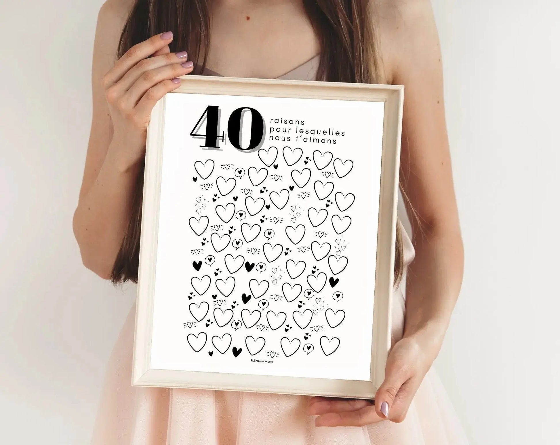 Affiche 40 raisons pour lesquelles nous t'aimons - Livre d'or 40 ans FLTMfrance