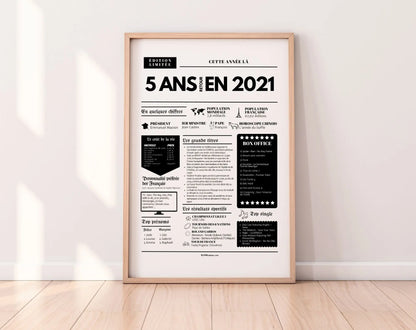 Affiche 5 ans retour en 2021 - Journal de l'année FLTM