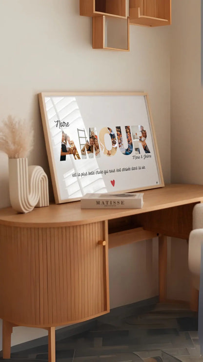 Affiche AMOUR personnalisée avec photos FLTM
