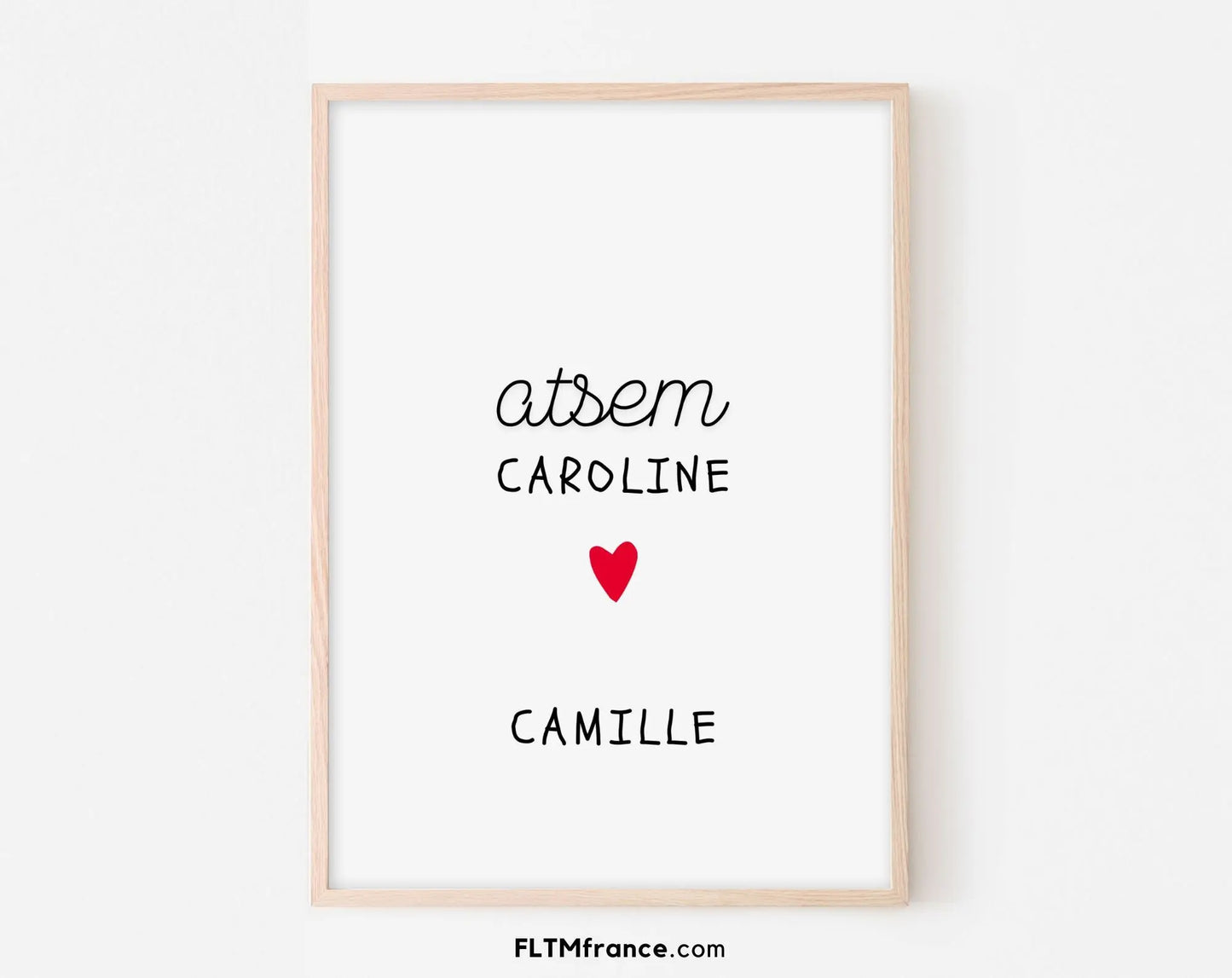 Affiche ATSEM personnalisable  - Cadeau école FLTMfrance