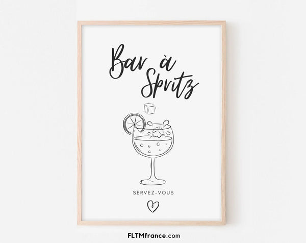 Affiche Bar à Spritz - Affiche décoration événement
