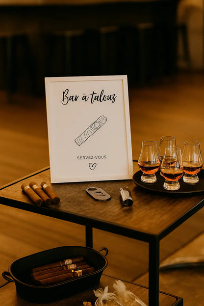 Affiche Bar à cigares - Affiche décoration événement FLTMfrance
