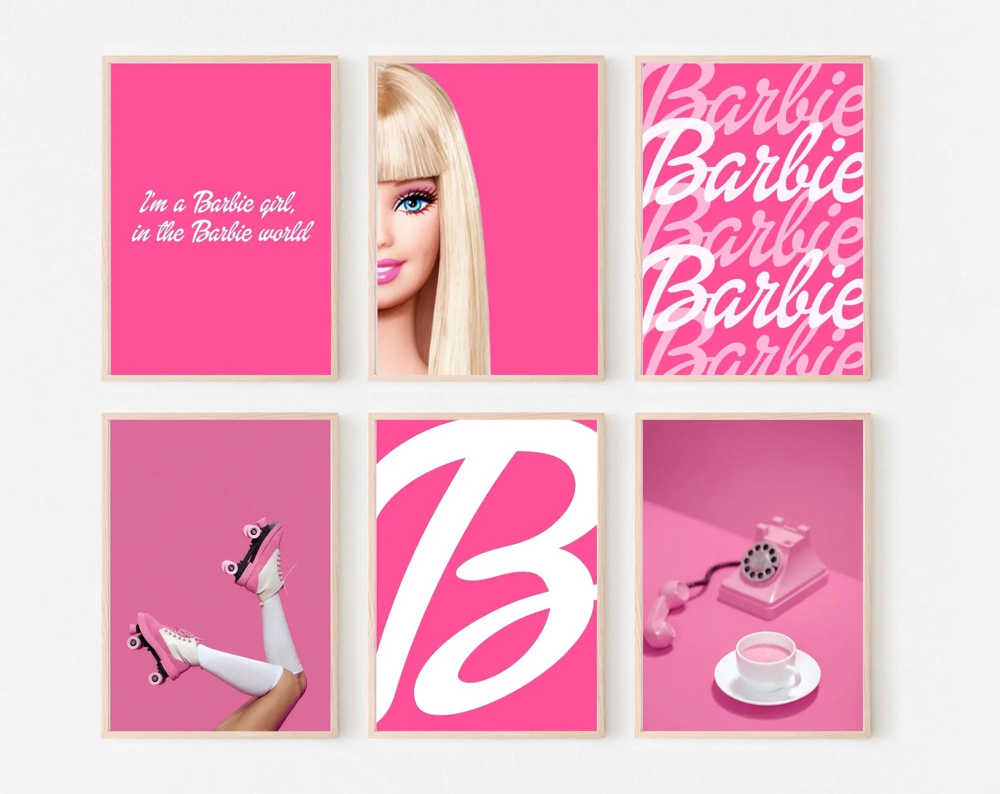 Affiche Barbie Roller - Affiche de film inspirées du film Barbie FLTMfrance