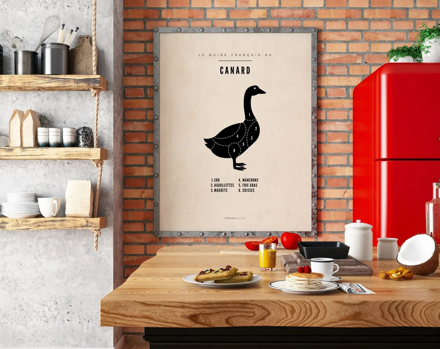 Affiche Canard - Affiche de boucherie FLTMfrance