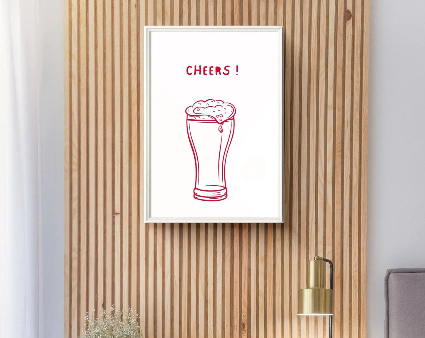 Affiche Cheers - Poster cocktail bière alcool FLTMfrance