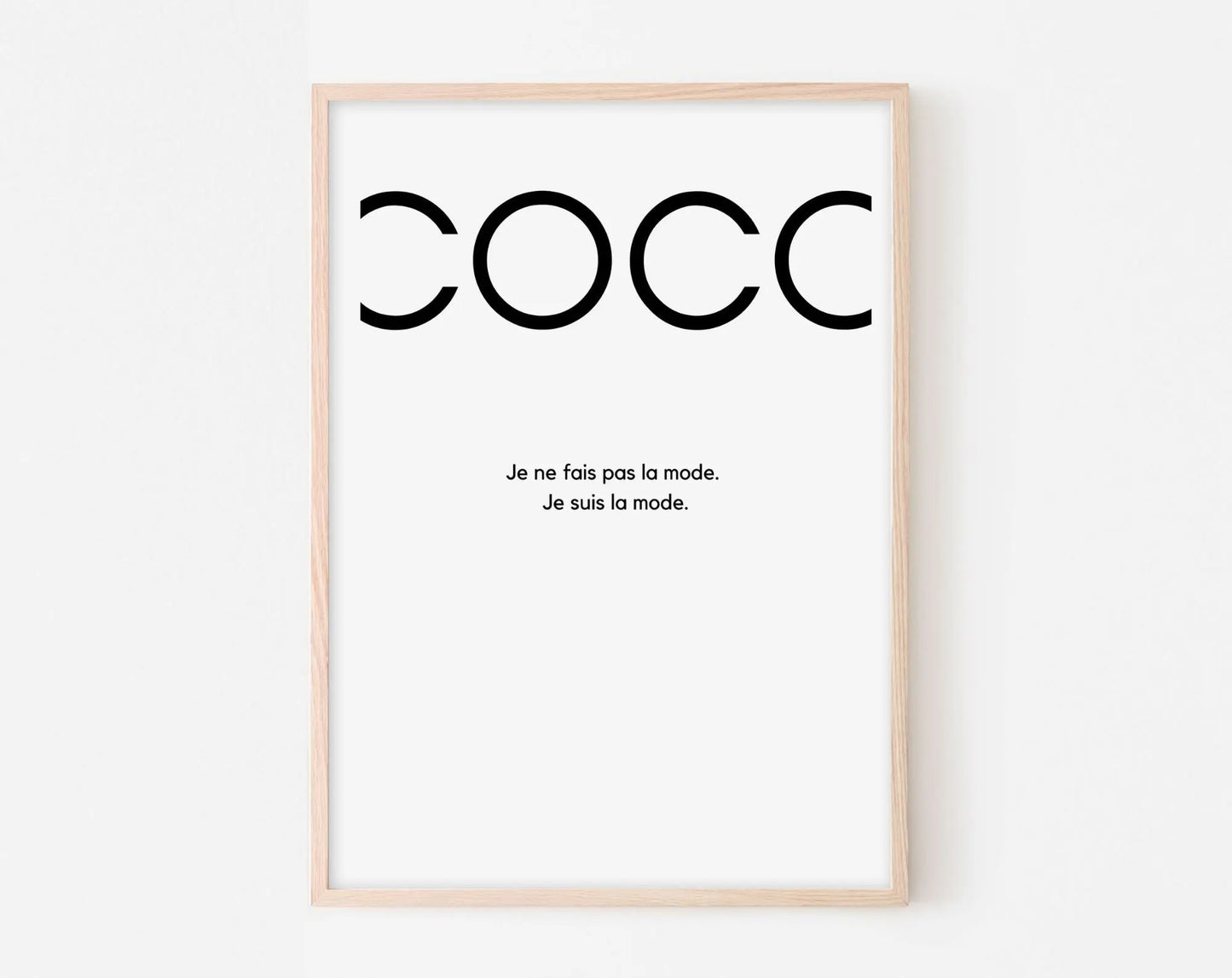 Affiche Coco - Affiche de mode FLTMfrance