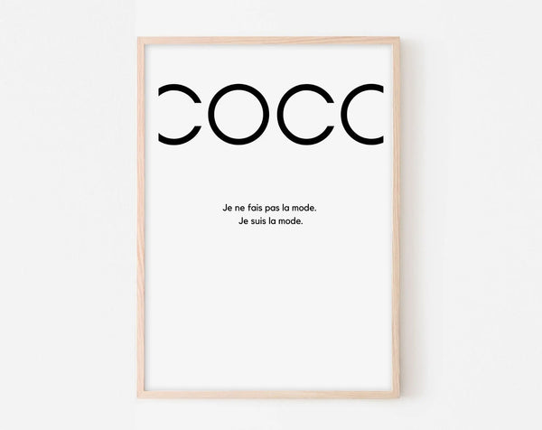Affiche Coco - Affiche de mode